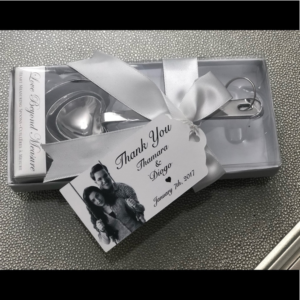 Silver Heart Measuring Spoons